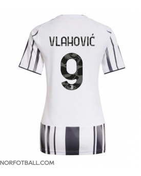 Billige Fotballdrakt Juventus Dusan Vlahovic #9 Replika Hjemmedrakt Dame 2025-26 Kortermet